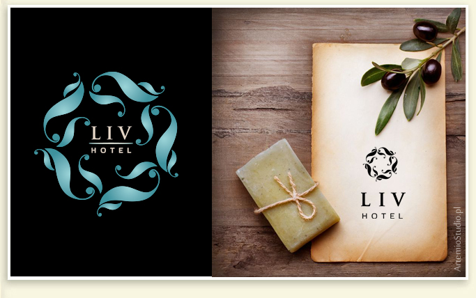 projekt logo zrealizowany dla Liv Hotel